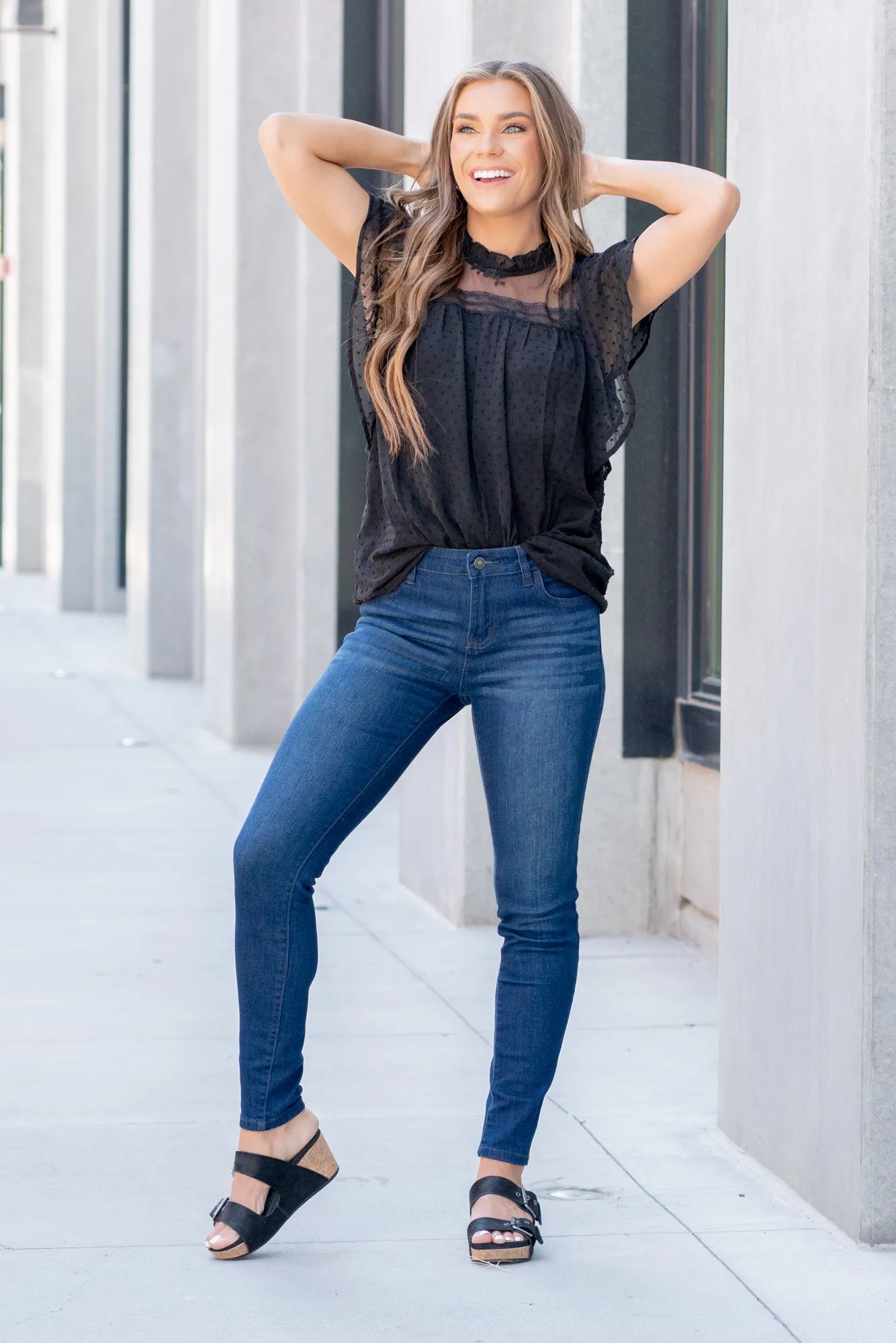 Tessa Mid Rise Super Skinny