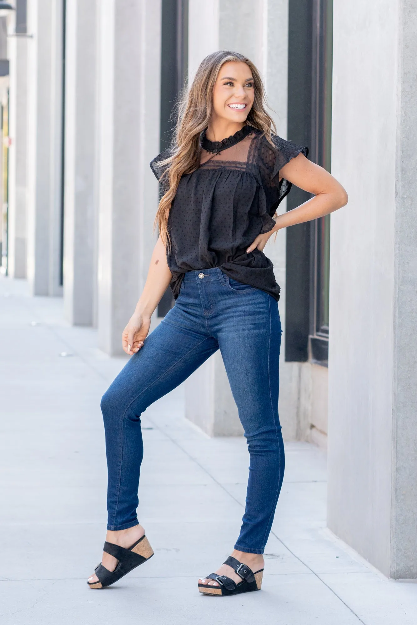 Tessa Mid Rise Super Skinny