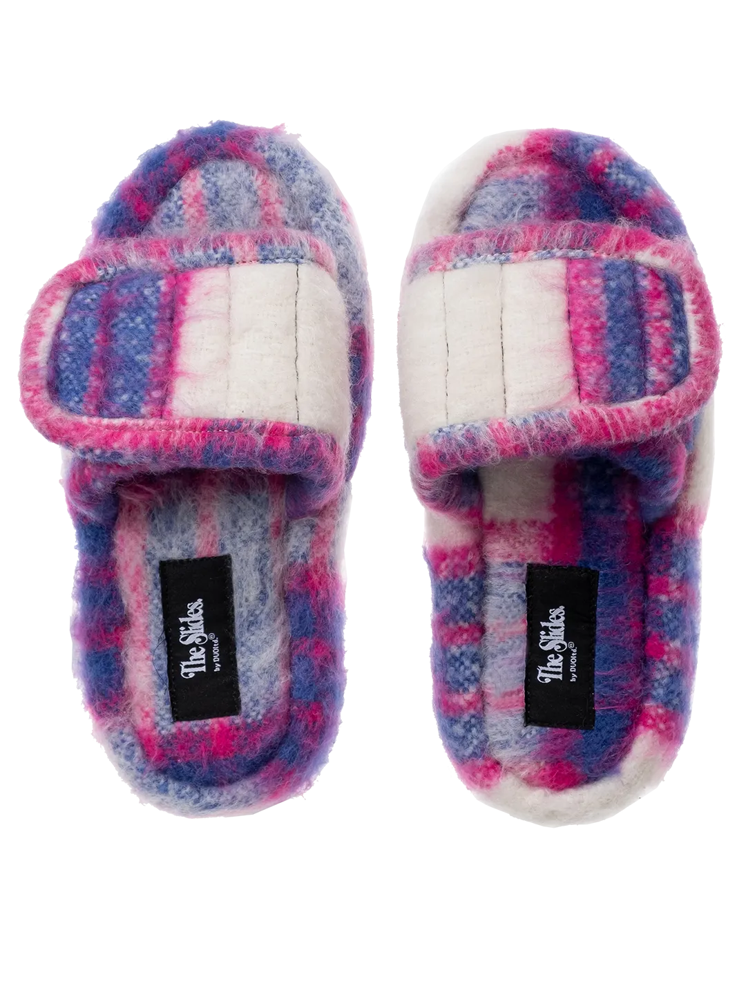 The Checked Wool Slides.