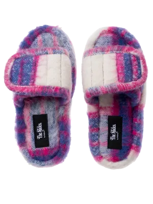 The Checked Wool Slides.