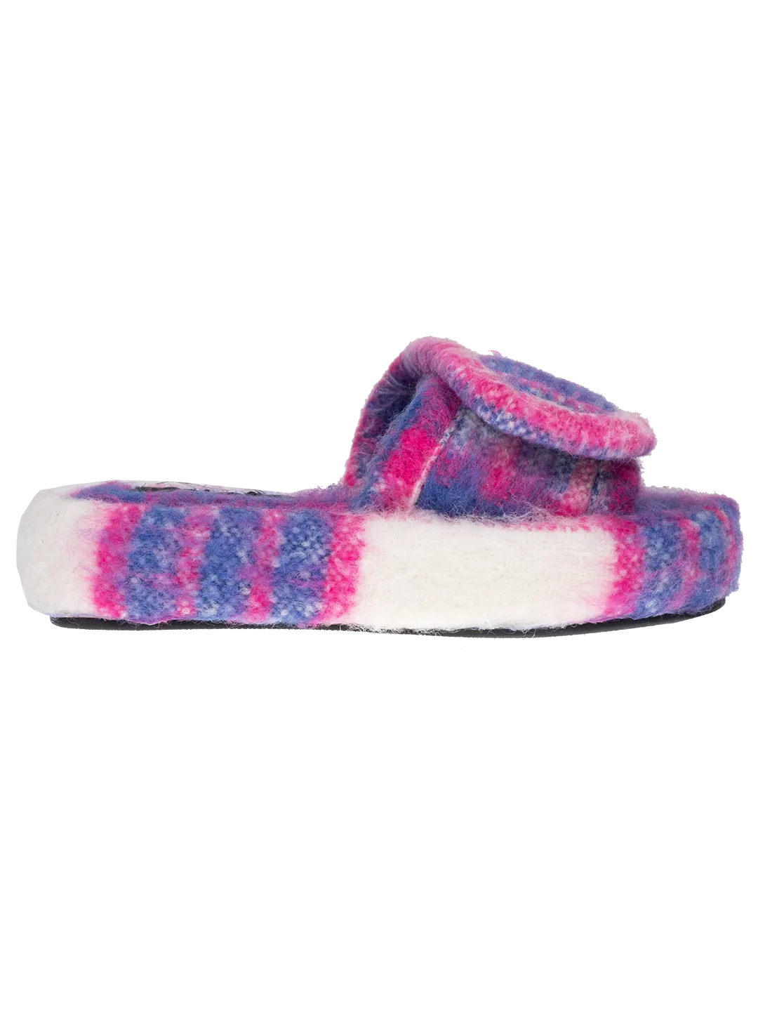 The Checked Wool Slides.