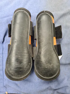 Used cob size orange Gallop brushing boots FREE POSTAGE☆