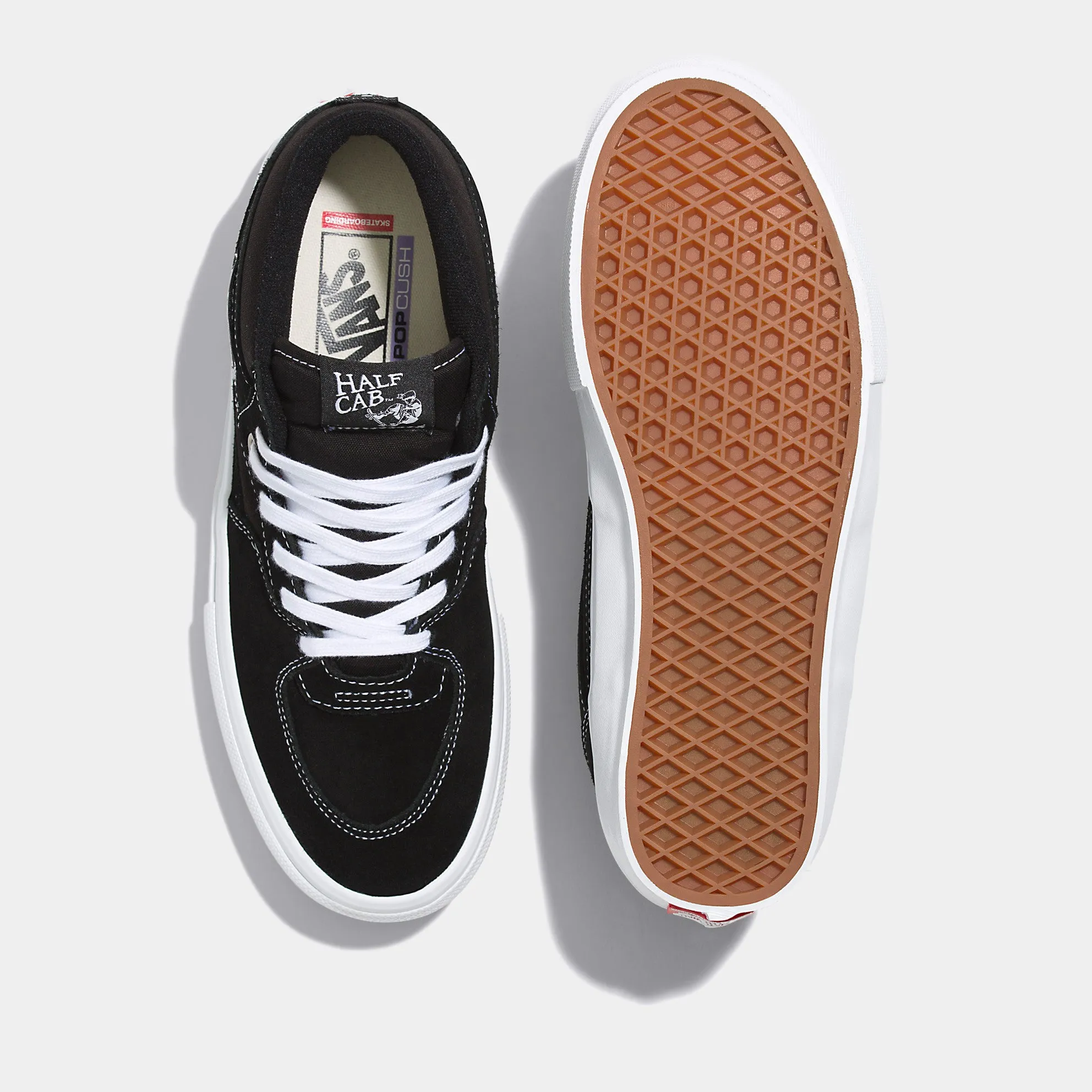 VANS SKATE HALF CAB - BLACK/WHITE