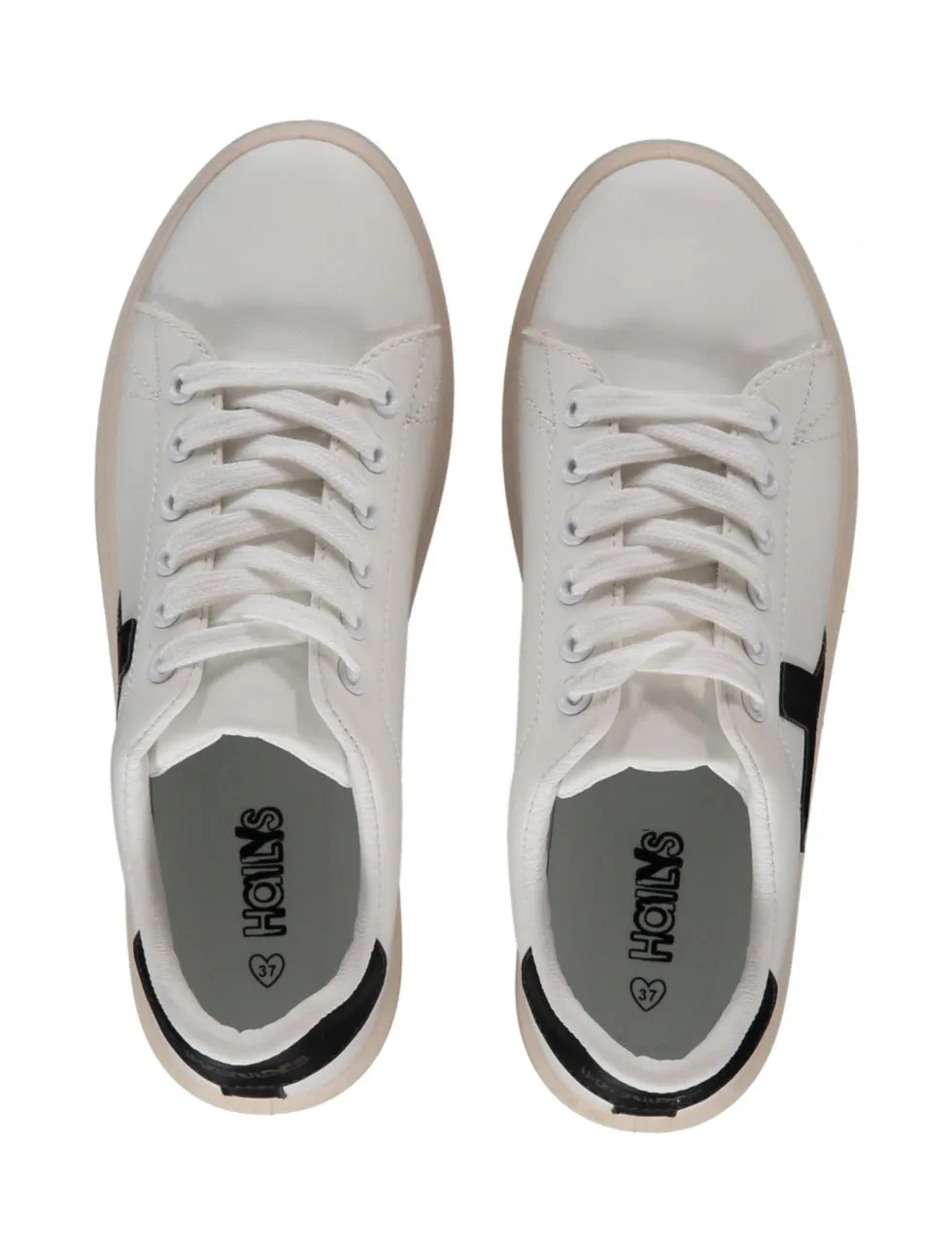 Vicky Black Heel Trainers