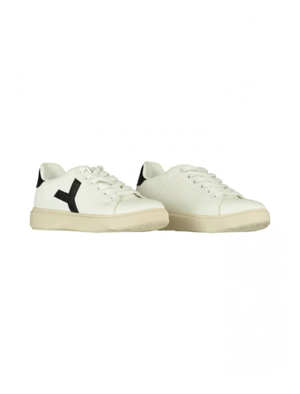 Vicky Black Heel Trainers