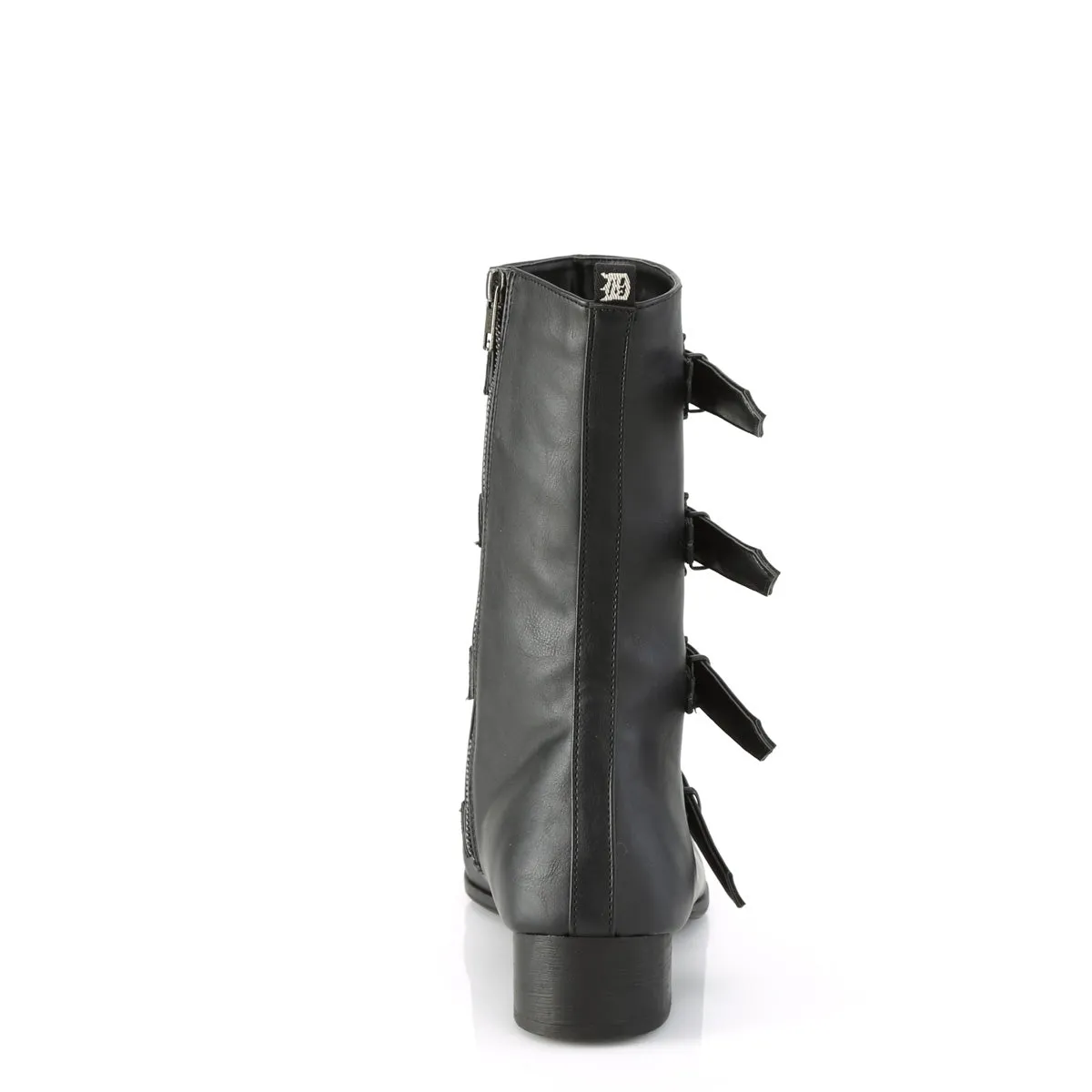 WARLOCK-110-B  Black Vegan Leather