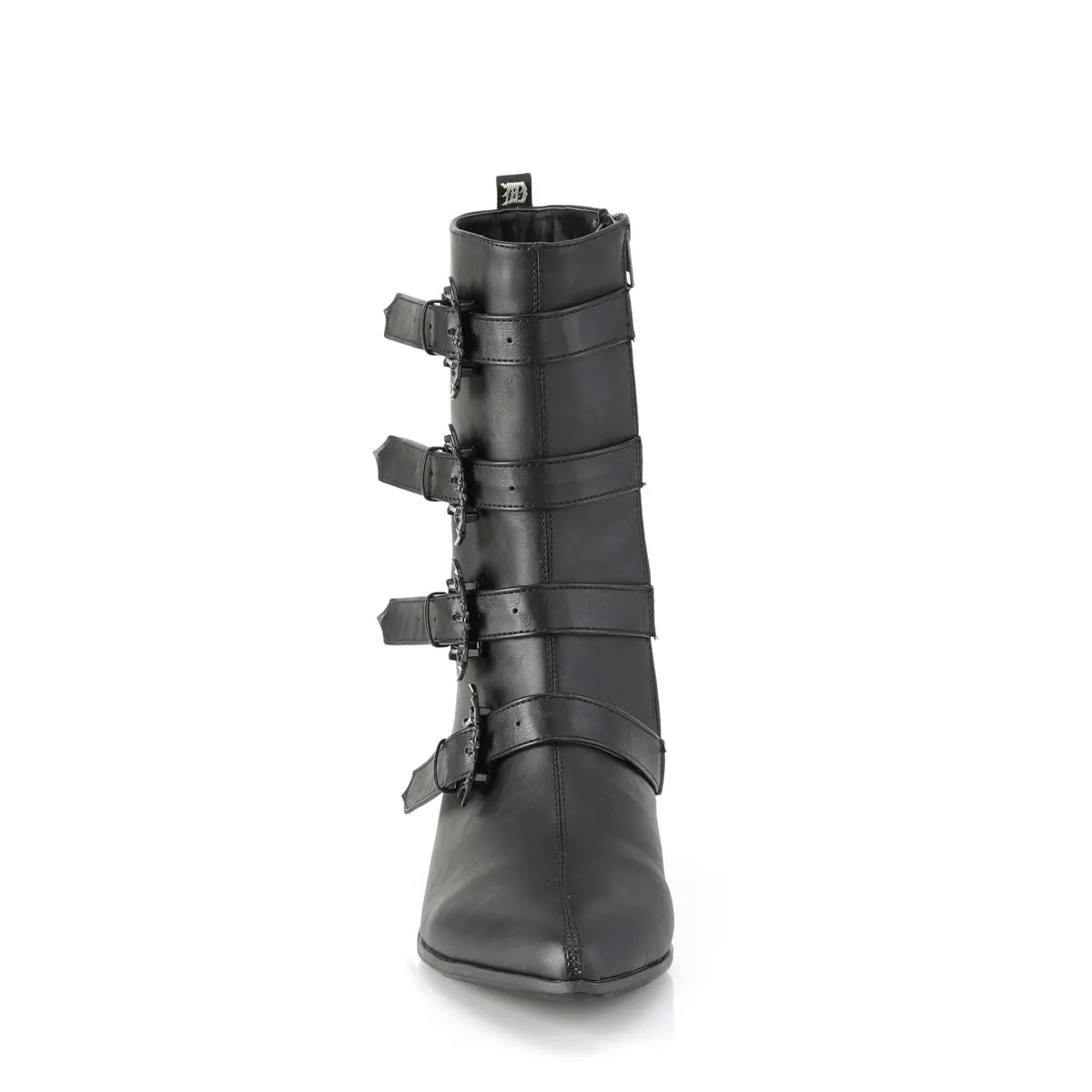 WARLOCK-110-B  Black Vegan Leather