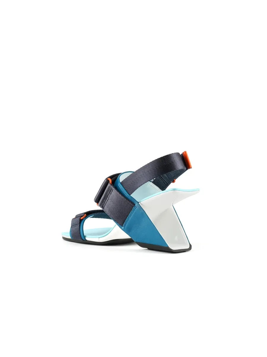 Wedge Heel Summer Slingback Sandal - Turquoise