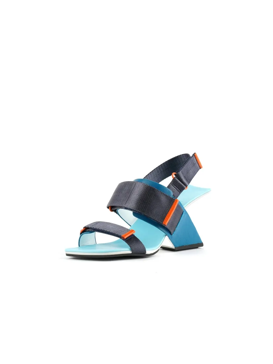 Wedge Heel Summer Slingback Sandal - Turquoise