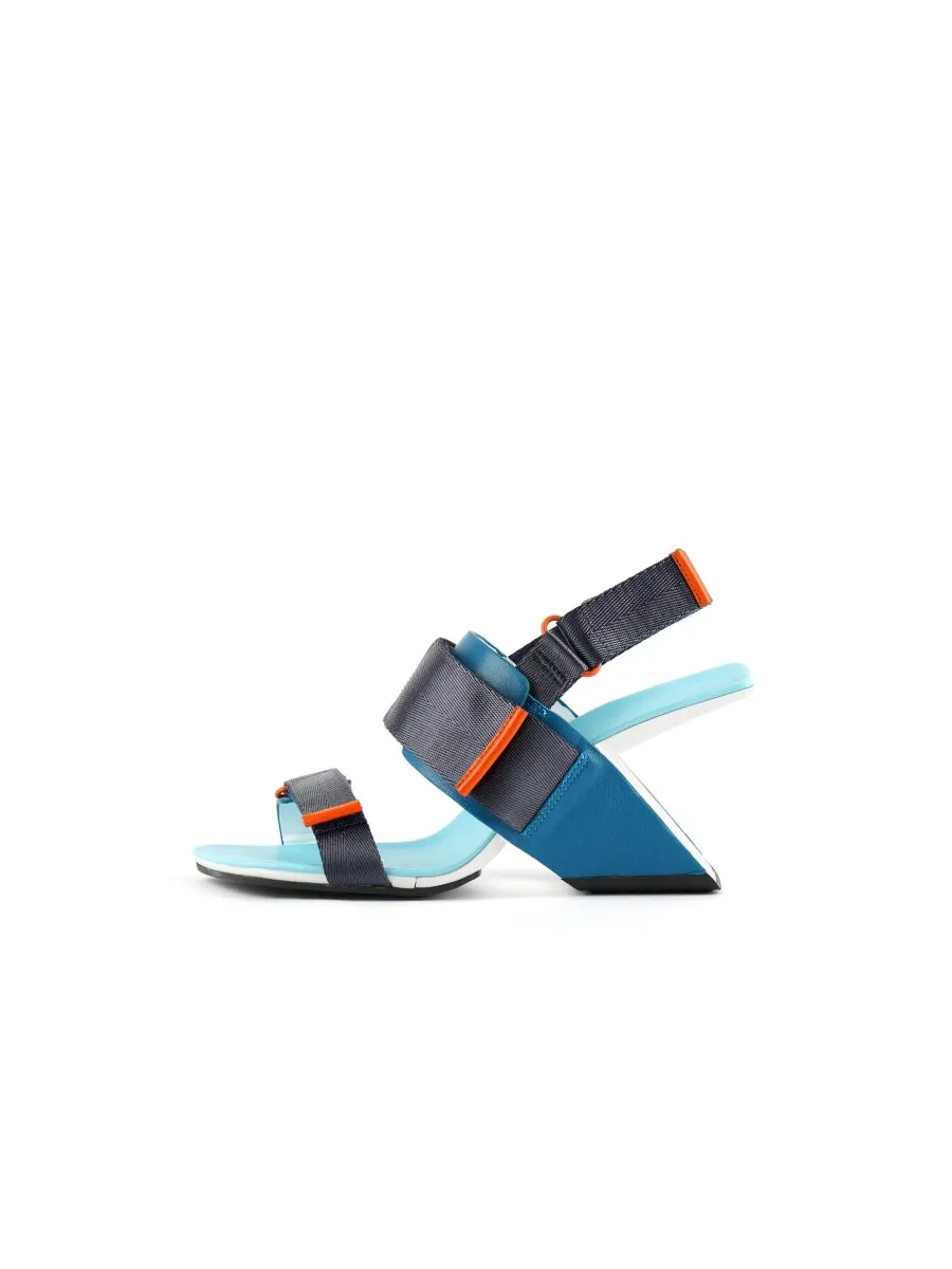 Wedge Heel Summer Slingback Sandal - Turquoise