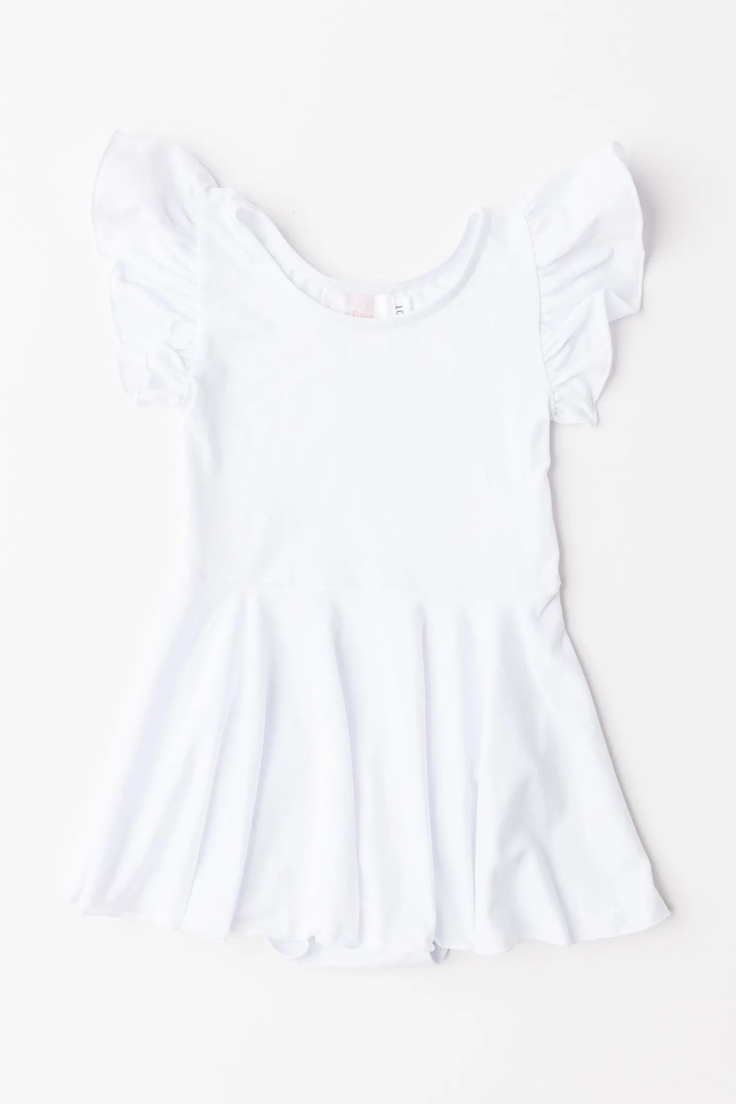 White S/S Twirl Leotard