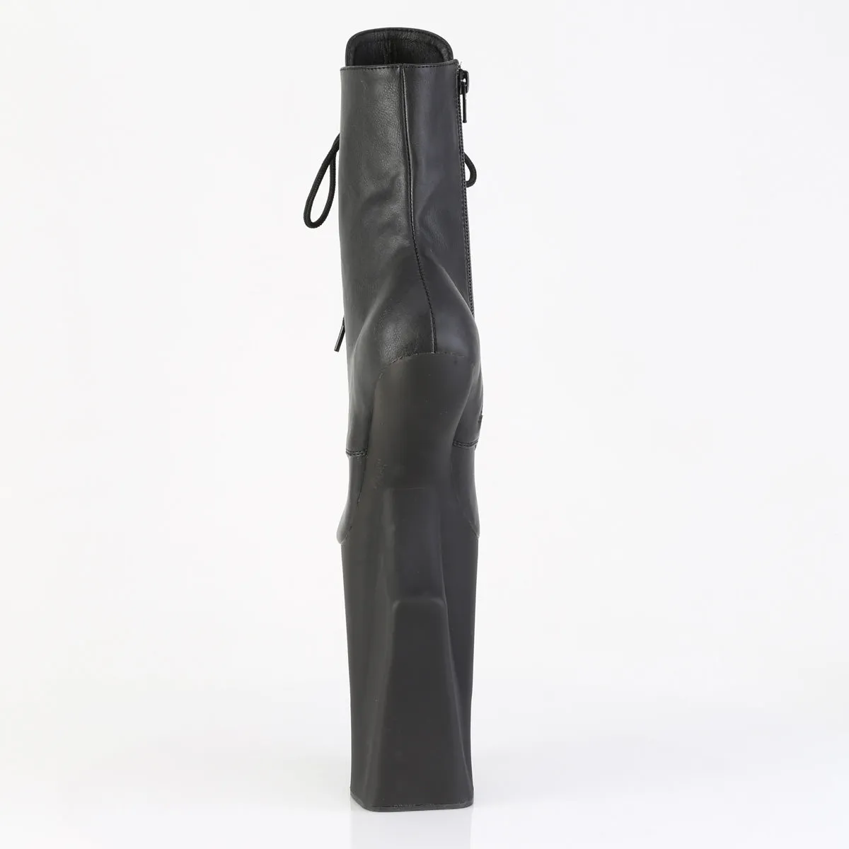 WORSHIP-1020  Black Faux Leather/Black Matte